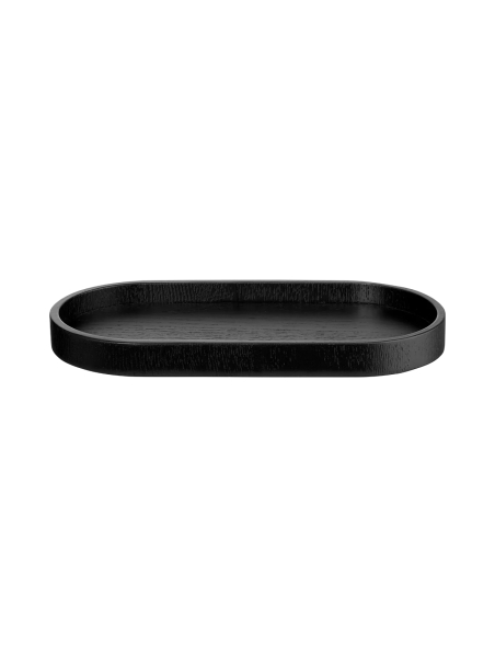 Wooden tray in 2 sizes, black