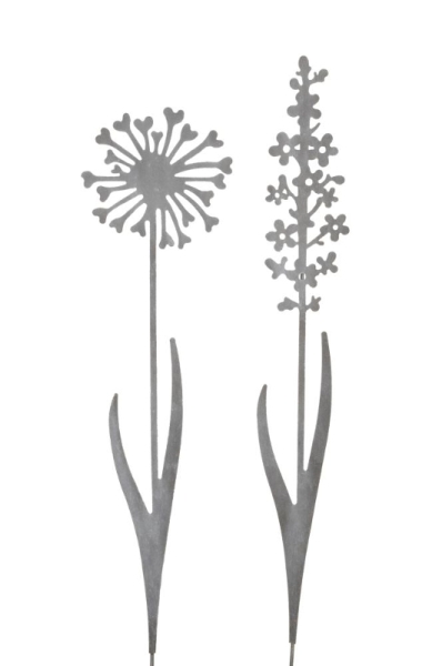 Gartenstecker "Pusteblume" grau in 2 Größen