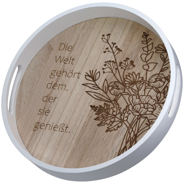Tablett "Blumenstrauß" in 2 Größen