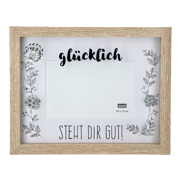 Bilderrahmen „Bauerngarten“ – Glücklich steht dir gut