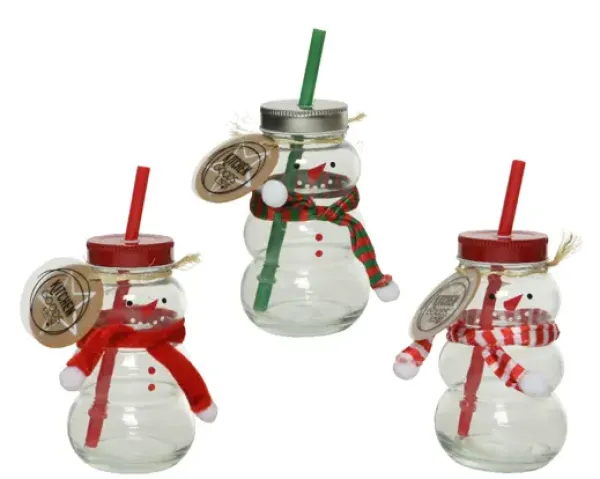 Trinkglas "Schneemann"