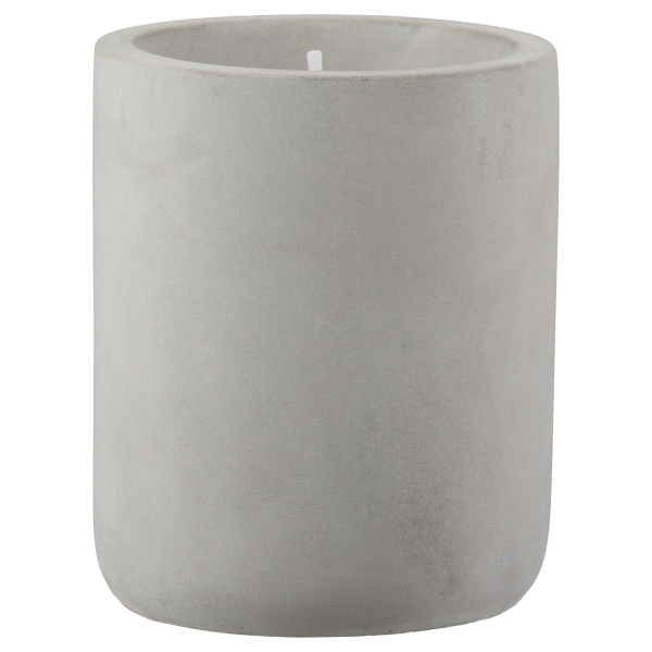 Kerze im Zementtopf – Florales Design