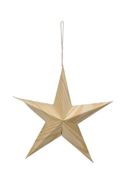 Paper star for hanging natural