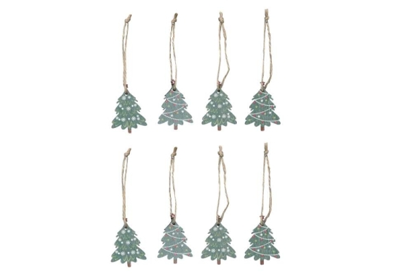 Geschenkanhänger "Tannenbäume"