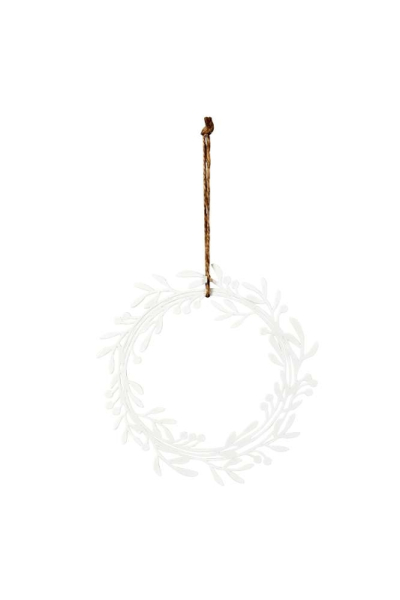Metall-Deko-Kranz Blättermotiv Ø 15 cm