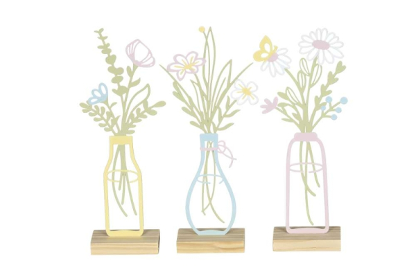 Aufsteller Blumen in Vase