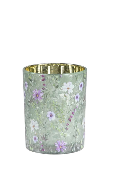 Windlicht "Blumen" in 3 Größen