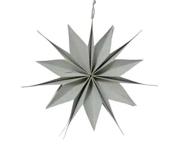 Papierstern "Grau"