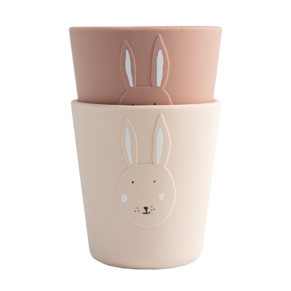 Silicone Mug 2 Pack "Mrs. Rabbit"