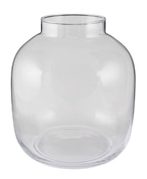 Kaheku Dekogefäß Altan XXL – Imposante Bodenvase & Windlicht aus Klarglas (Ø 34 cm, H 38 cm)