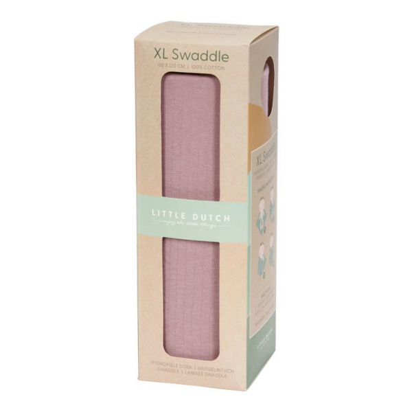 Muslin Cloth "Pure Soft Mauve" by Little Dutch