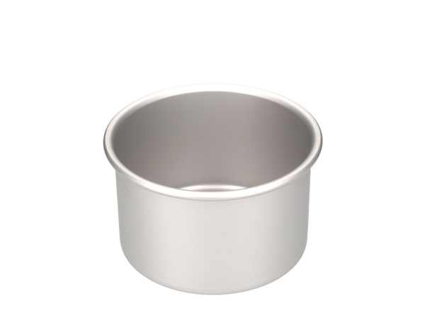 Cake-Masters Backform tief rund (Ø 15 cm / Höhe 10 cm) – Kleine tiefe Tortenform aus eloxiertem Aluminium mit nahtlosem, geradem Rand für Biskuitböden & Motivtorten