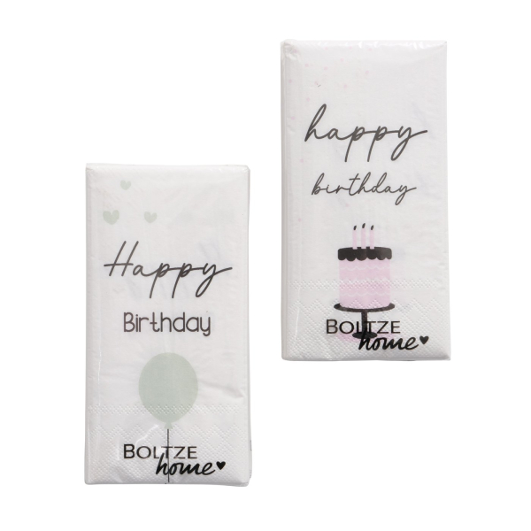 Bistroservietten "Happy Birthday"