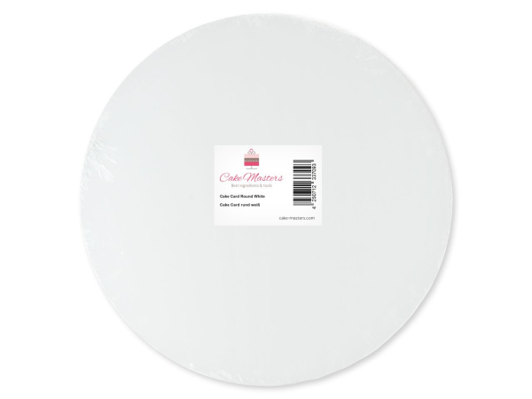 Cakecard rund (3er Set, Ø 15 cm) – Weiße kleine Tortenunterlagen aus Karton mit doppelseitiger, fettabweisender Beschichtung (Stärke 3 mm)