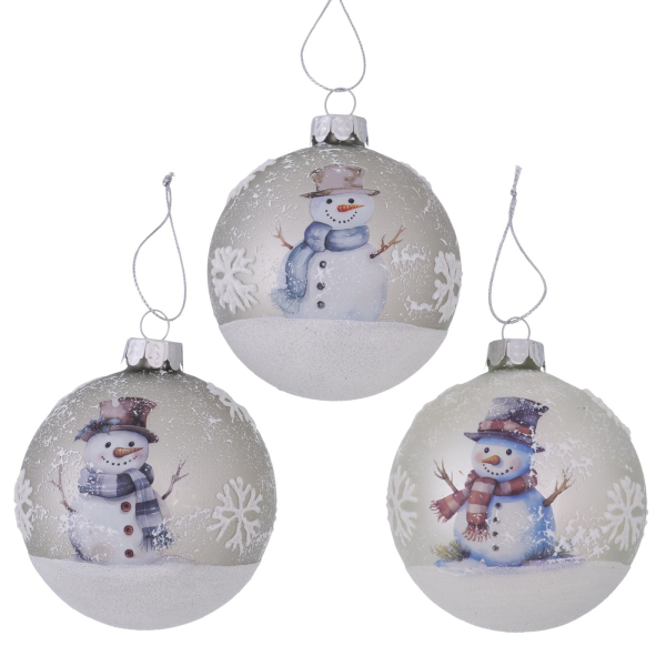 Christbaumkugel, Weihnachtskugel "Schneemann"