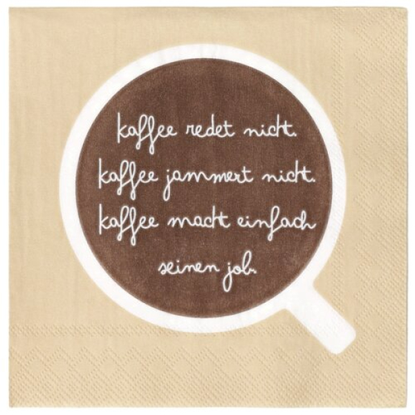 Räder Cocktailservietten „Ich mag Kaffee...“ (25 × 25 cm)