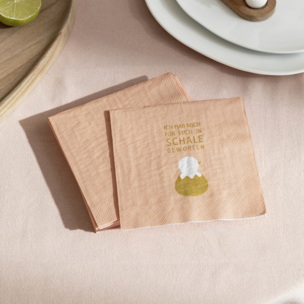 Cocktailserviette "Ich hab mich für dich in Schale geworfen" von Räder