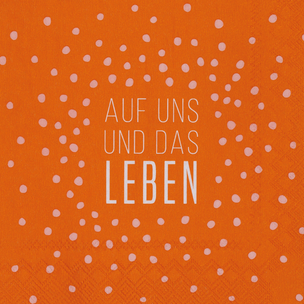 Cocktailserviette "Auf uns und das Leben" von Räder