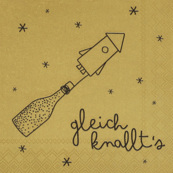Cocktail-Servietten "Gleich knallt's" von Räder