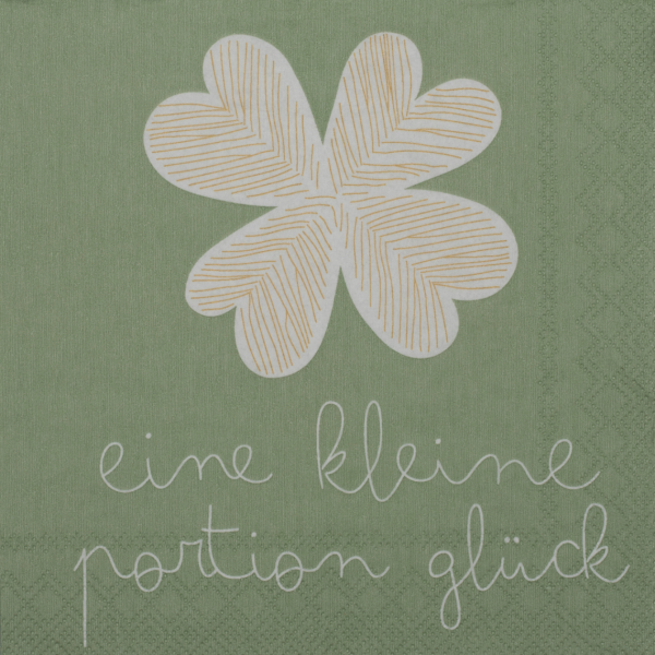 Cocktail-Servietten "eine kleine Portion Glück" von Räder