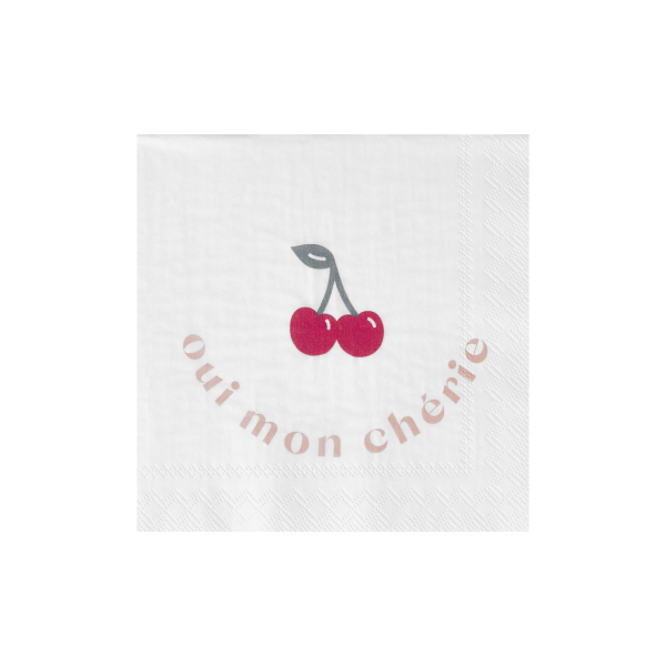 Cocktailserviette "Oui mon cherie" von Räder