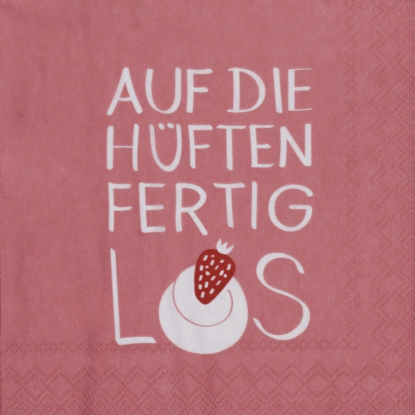 Cocktail napkins "On your hips, ready, go" by Räder