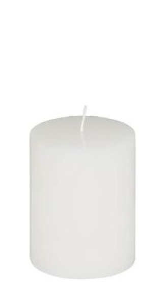 Cylinderkerze 7,7x12cm weiß