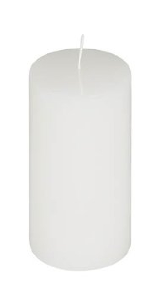 Cylinderkerze 7,7x19cm weiß