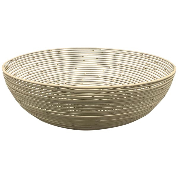 Dazz Decorative Bowl Cream 20 cm – Modern Wire Metal Bowl for Fruit & Decor