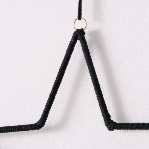 Wanddeko Stern "Makramee"