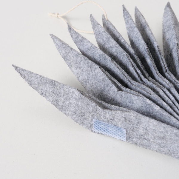 Filzstern "Kassio" grau