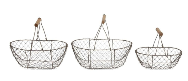 Drahtkorb mit Bügel in 3 Größen