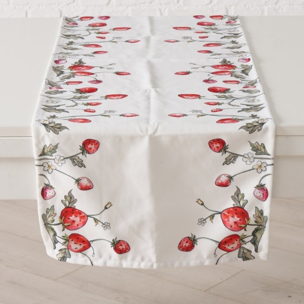 Table runner "Emily" strawberries