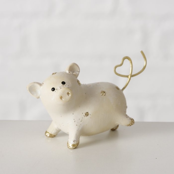Lucky Charm Place Card Holder "Lucky" Pig