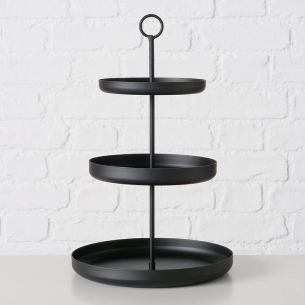 "Credo" étagère black made of metal