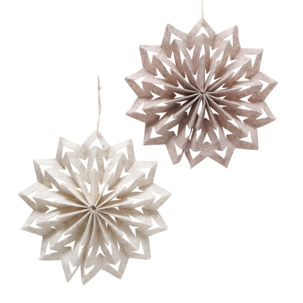 Filzstern "Kassio" beige/creme