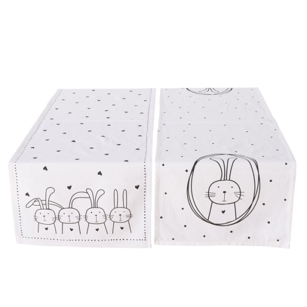 Oster-Tischläufer "Hoppy" mit Hasen