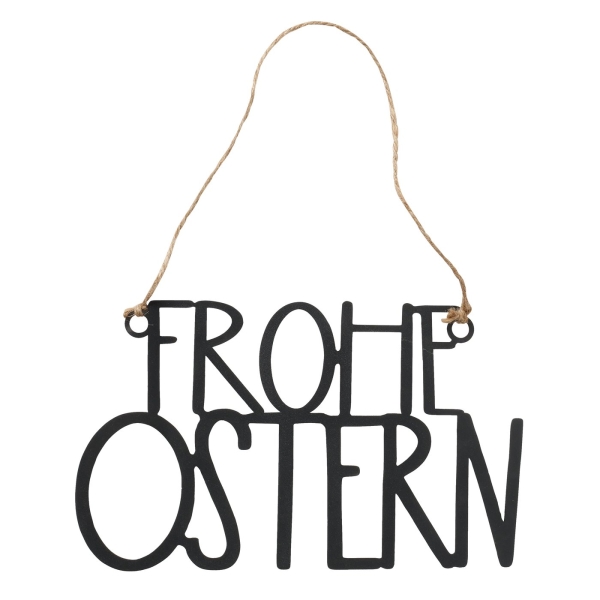 Schild "Frohe Ostern"