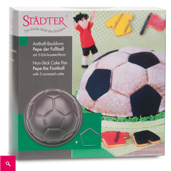 Motivbackform "Fußball"