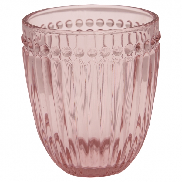 Water glass "Alice" pale pink by Greengate