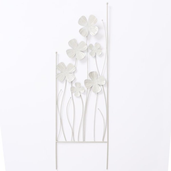 Gartenstab "Beta" Blumen creme