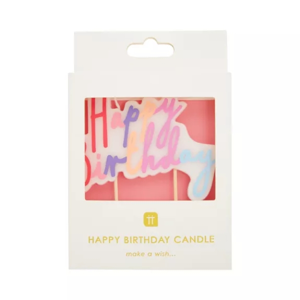 Geburtstagskerze "Happy Birthday"