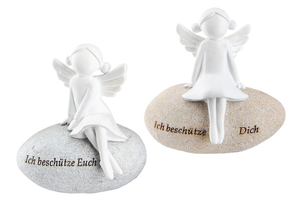 Guardian angel on stone