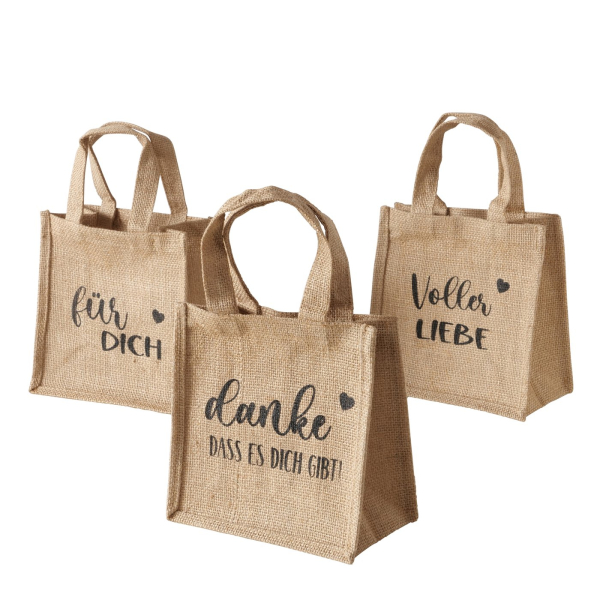 Geschenktüte, Geschenksackerl aus Jute