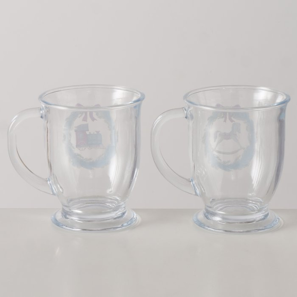 Glasbecher „Cavallo“ (490 ml) – Nostalgische Weihnachts-Tasse für Glühwein, Tee & Punsch