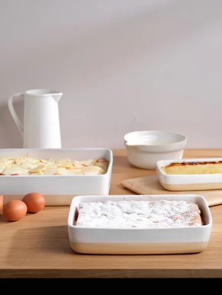 ASA Selection Auflaufform grande – Rechteckige Form aus weißem Porzellan (21 cm / 28,5 cm / 36 cm)