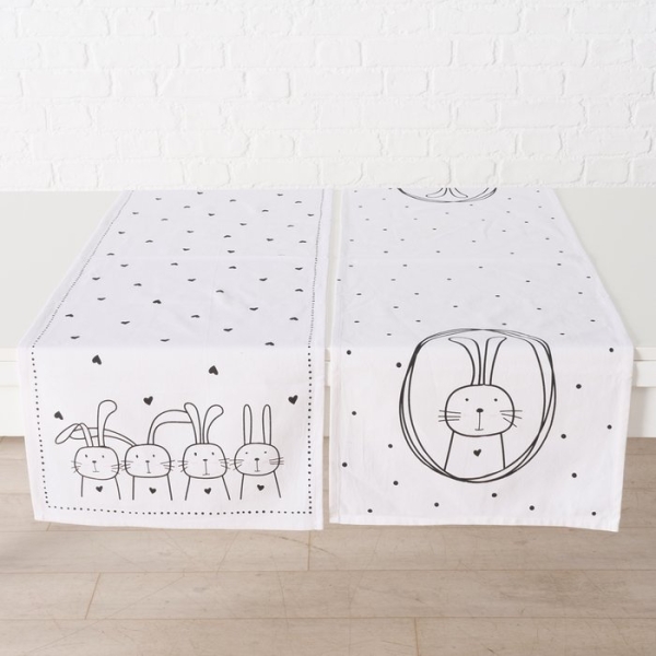 Oster-Tischläufer "Hoppy" mit Hasen