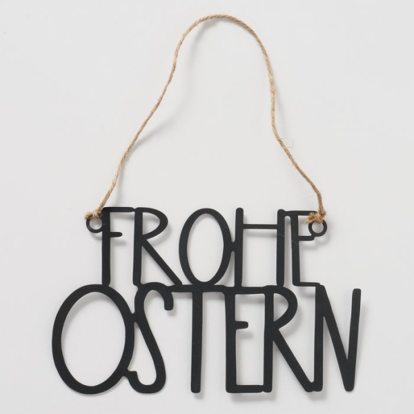 Schild "Frohe Ostern"