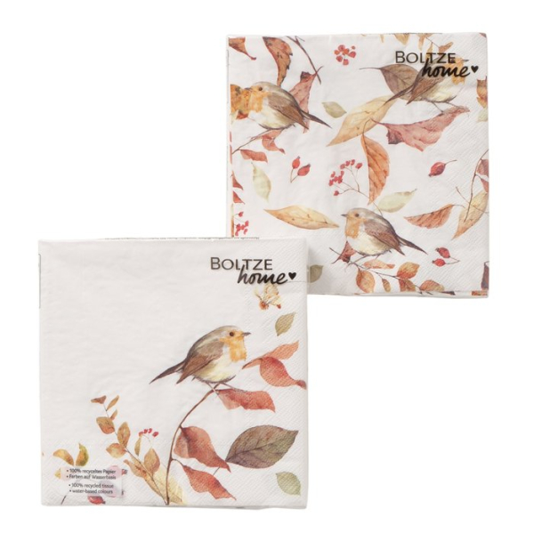 Herbstservietten "Kehly" Vogel
