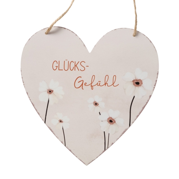 Heart-shaped shield "Happiness"